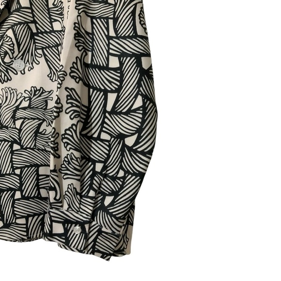 Baofengyu Double Breasted Blazer in Abstract Ropes Print Sz XL - Picture 6 of 9